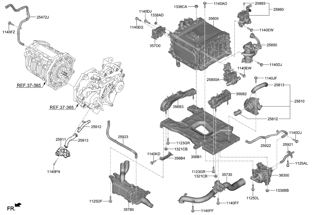 25800M5000 Genuine Hyundai THERMAL MANAGEMENT SYSTEMMODU