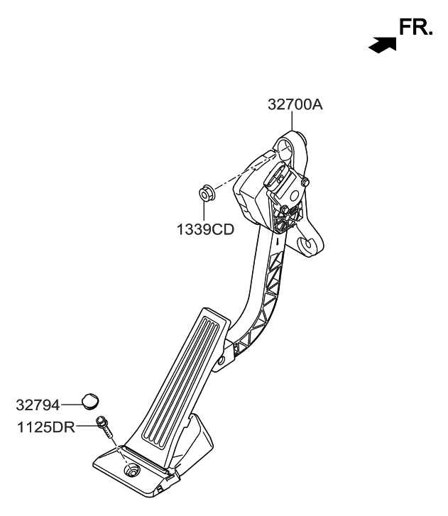 2019 Hyundai Santa Fe XL Accelerator Pedal Hyundai Parts Deal