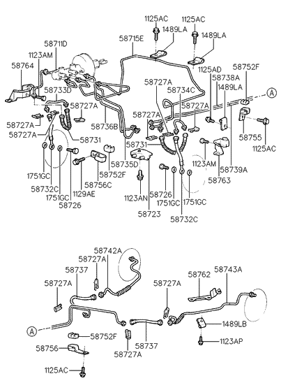 58775-24100 - Genuine Hyundai VALVE-PROPORTIONING CONTROL