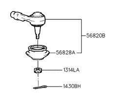 1995 Hyundai Accent Steering Linkage