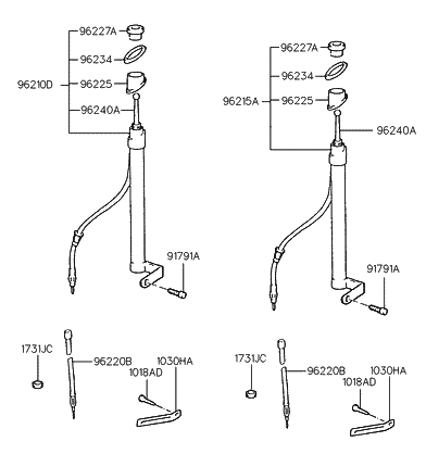 1995 Hyundai Accent Antenna