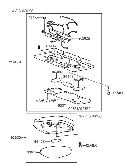 1998 Hyundai Accent Room Lamp
