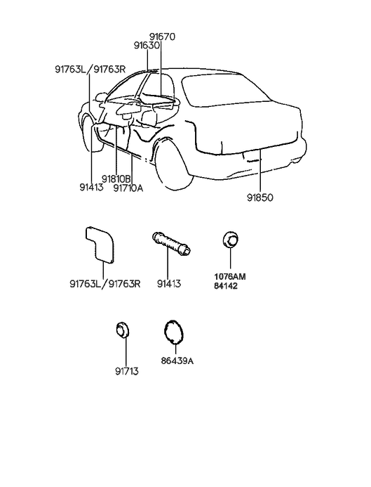 1998 Hyundai Accent Miscellaneous Wiring