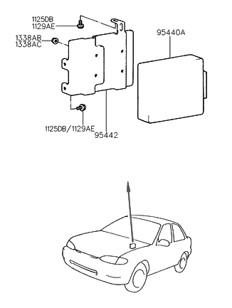 1996 Hyundai Accent Auto Transaxle Control