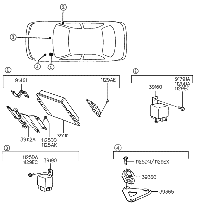 1998 Hyundai Accent Electronic Control