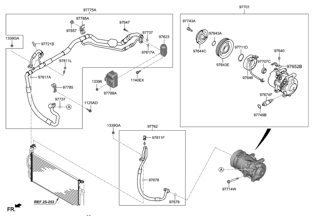 2019 Hyundai Veloster N Air conditioning SystemCooler Line