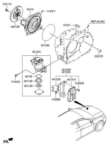 Genuine Hyundai 46120-3D000 Electric Oil Pump Assembly