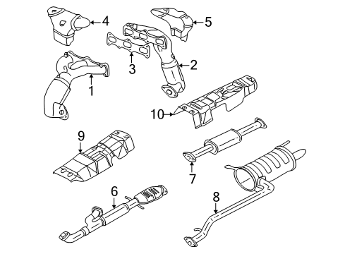 Gasket-Exhaust Manifold Diagram for 28521-37104