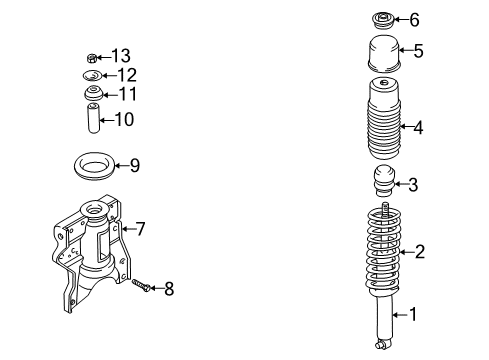 Spring-Rear Diagram for 55350-39800--DS