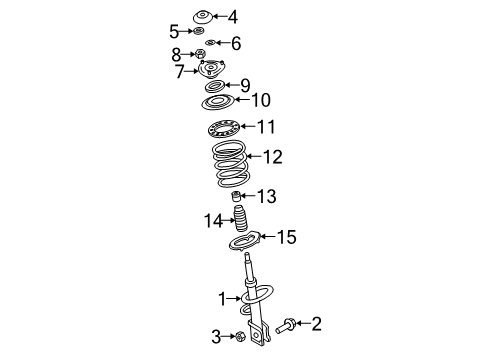 Spring-Front Diagram for 54630-2B120--DS