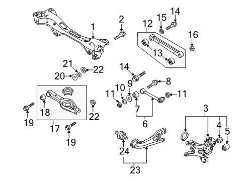 Rear Genuine Hyundai 55270-38000 Trailing Arm Assembly Rear Genuine Hyundai 55270-38000 Trailing Arm Assembly