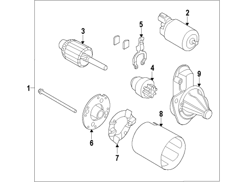 36110-2B110 Hyundai Bracket Assembly-Starter,Front
