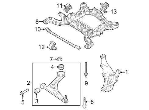 BUSH-FR LWR ARM"A" Diagram for 54551-CU000