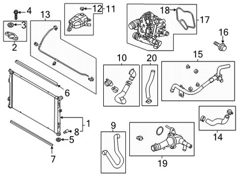 THERMAL MANAGEMENT MODULE Diagram for 25600-2J010