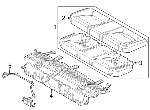 CUSHION ASSY-RR SEAT Diagram for 89100-KL120-UCY