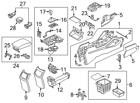 Knob-Armrest,Center Diagram for 846D0-D3000-YAK