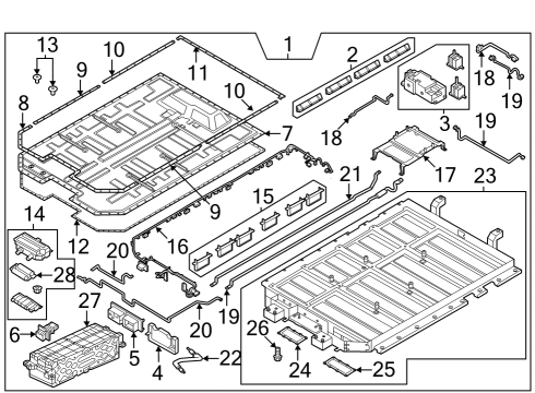 BATTERY SYSTEM ASSY Diagram for 37501-JI000