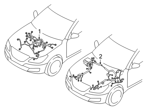 WIRING ASSY-FRT Diagram for 91293-B1061