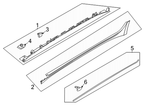 Piece-Side SILL MLDG Und,LH Diagram for 87771-L0100