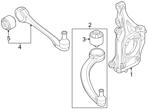 BUSH-FR LWR ARM(G) Diagram for 54584-CU000