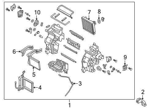 DUCT-SHOWER,RH Diagram for 97280-K4000