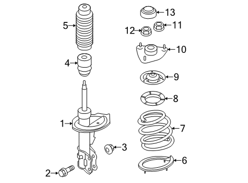 Spring-Front Diagram for 54630-3X350--DS