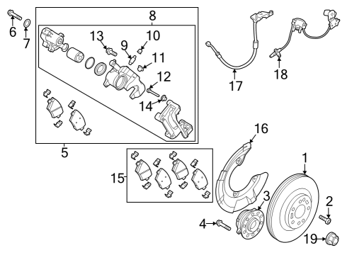 BRAKE ASSY-RR WHEEL,RH Diagram for 58230-T4410