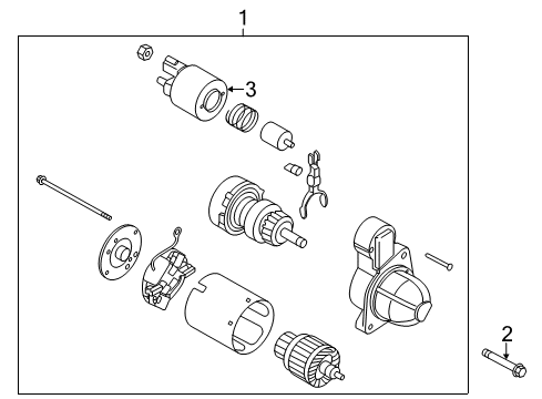 Switch Assembly-Starter Magnetic Diagram for 36120-2G110