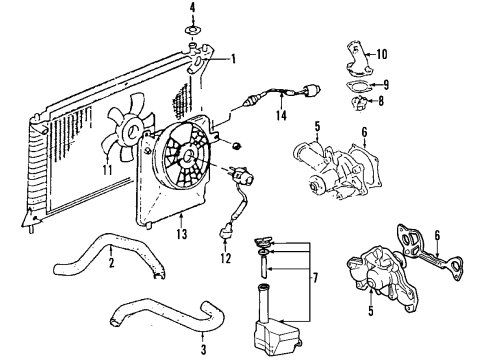 Radiator Assembly Diagram for 25310-33A10