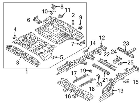 REINF-RR SUSP SPRG SHT,RH Diagram for 65686-S1000