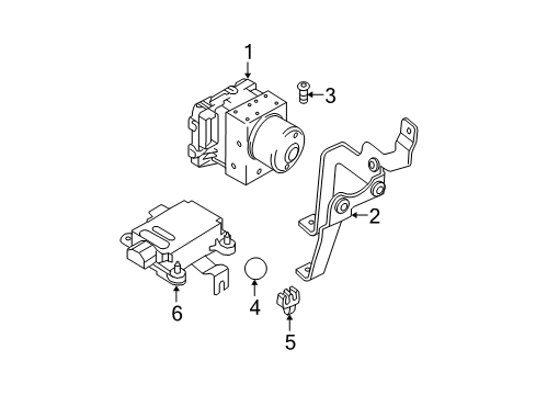Abs Assembly Diagram for 58920-2C210