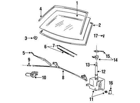 WIPER Blade 20 Diagram for 99H09-AKA20-C