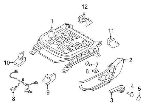 SWITCH ASSY-FR LUMBAR SUPT Diagram for 88194-G8000-NNB