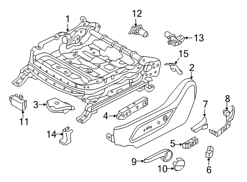 Bracket-Recliner Knob Diagram for 88520-4Z000