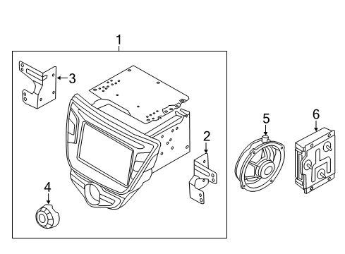 EXT AMP ASSY-AUDIO Diagram for 96370-3X008-A-DS