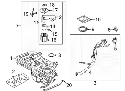 PLATE-FUEL SUCCTION Diagram for 31113-R5200