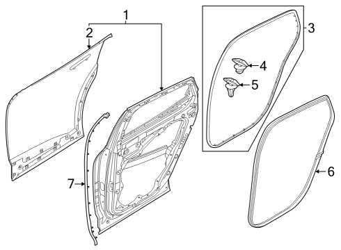 CLIP-WEATHERSTRIP MTG "B" Diagram for 82133-CU000