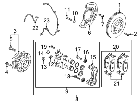 Sensor Assembly-Wheel Speed,RH Diagram for 58940-S9000