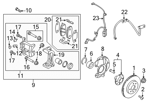 Cover-Front Brake Disc Dust LH Diagram for 51755-1R000--DS