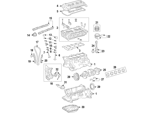 Rotor-Oil Pump Outer Diagram for 26113-2B702