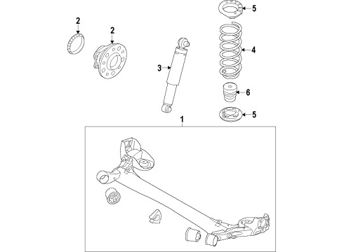 Torsion Axle Complete Diagram for 55100-A5600
