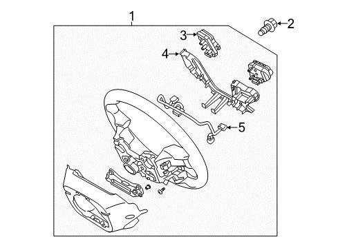 WHEEL ASSY-STEERING Diagram for 56100-C2911-ZTR