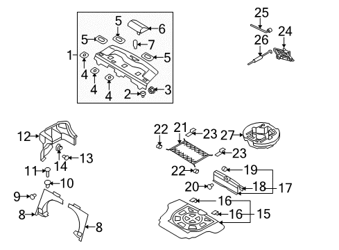 Cover Assembly-Luggage Diagram for 85701-2H360-MC