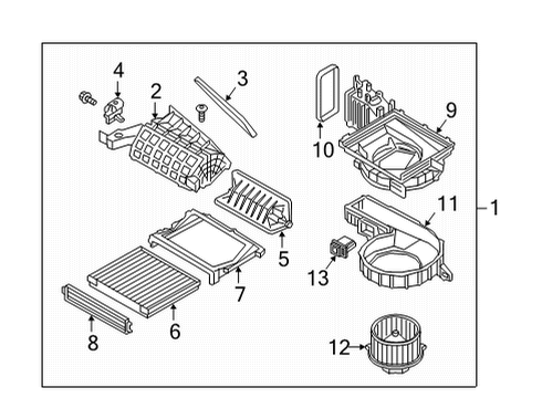 CABIN AIR FILTER, PREMIUM Diagram for T6C79-AC000