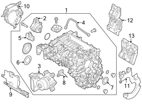 COVER-MOTOR SOUND ABSORPTION Diagram for 36541-1XCA0