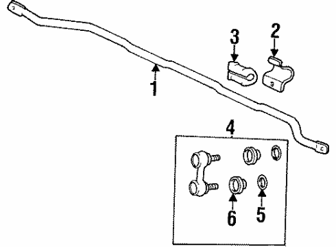 Link Assembly-Front Stabilizer Diagram for 54830-2D000-AS