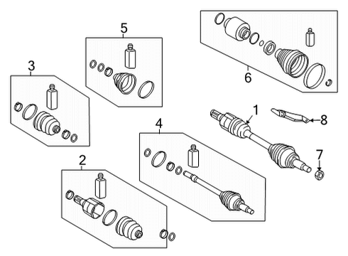 JOINT KIT-DIFF SIDE,LH Diagram for 495L3-F2150