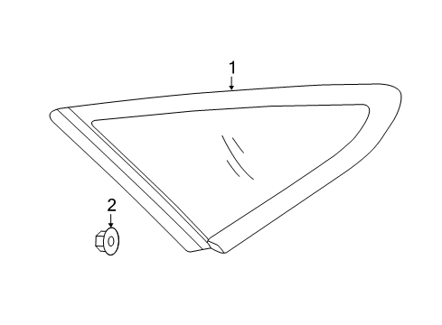 Glass & MOULDING Assembly-Qtr FIXE Diagram for 87810-C2000-AS