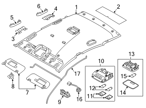 Wiring Assembly Roof Diagram for 91800-A5420