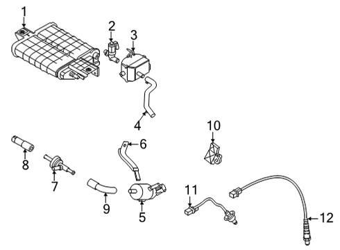 HOSE-VENT Diagram for 31071-AA500